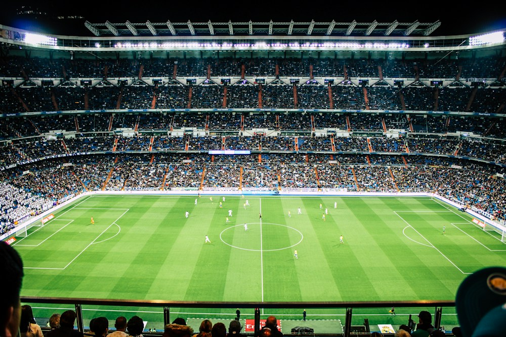Tribunes d’un stade de football